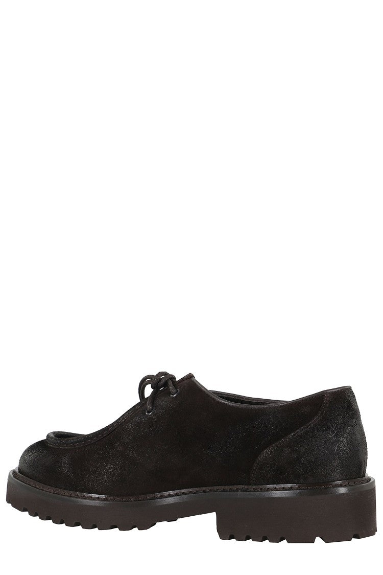 Doucal's Brown Parabout Suede Derby Loafers