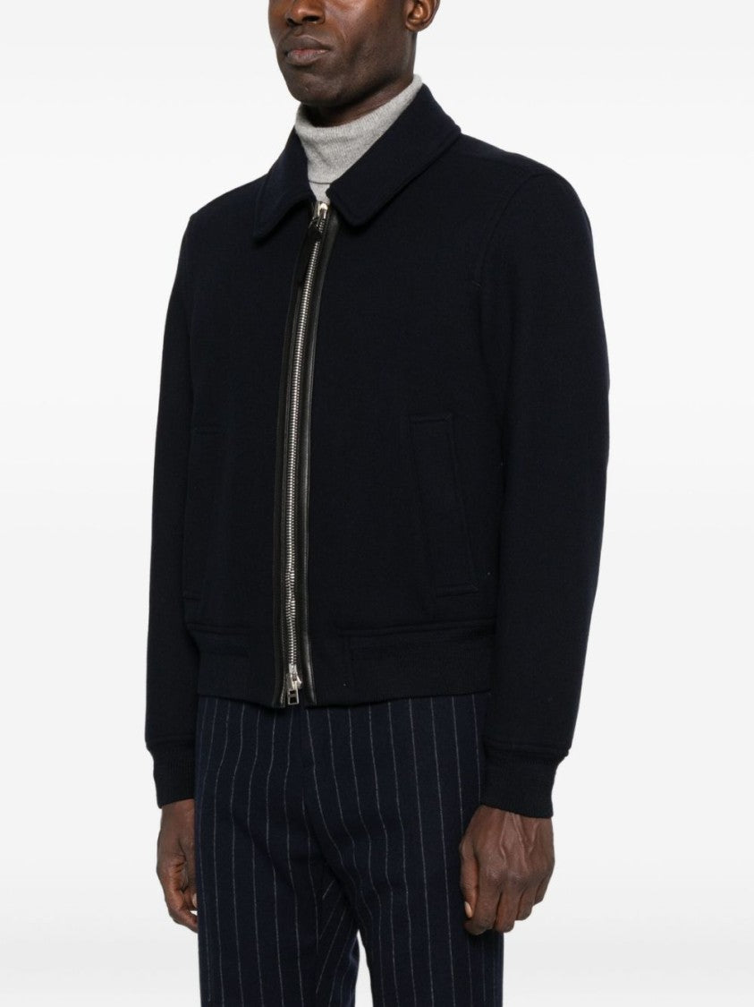 Tom Ford Cropped Black Jacket With Classic Collar