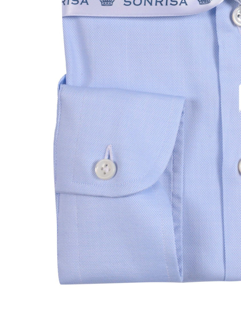 Sonrisa Light Blue Cotton Dress Shirt