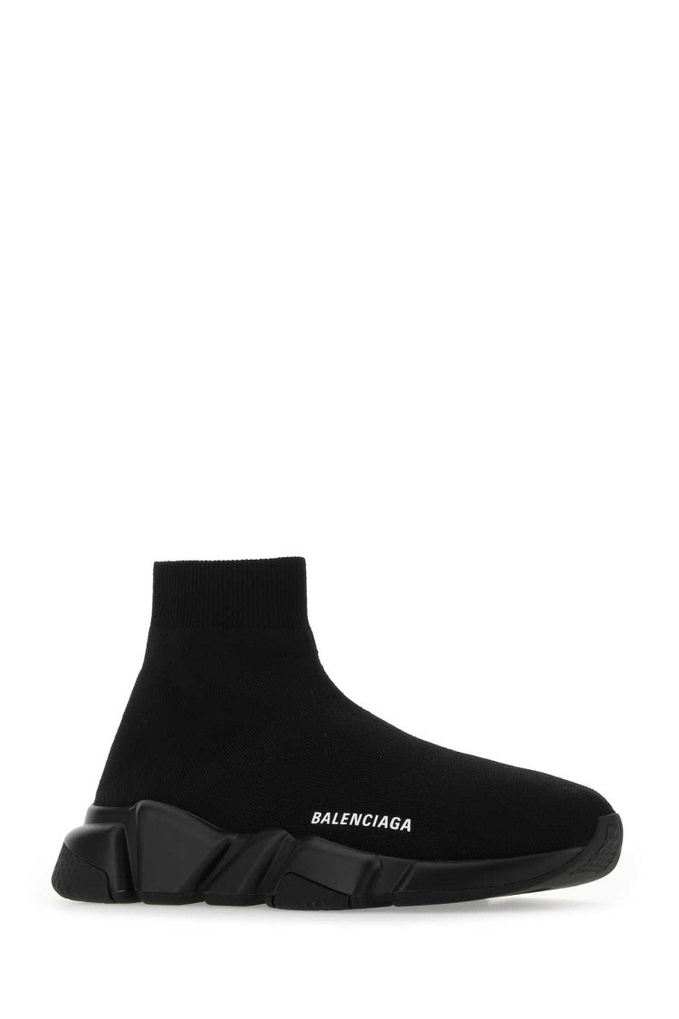 Balenciaga Black Stretch Fabric Speed Sneakers