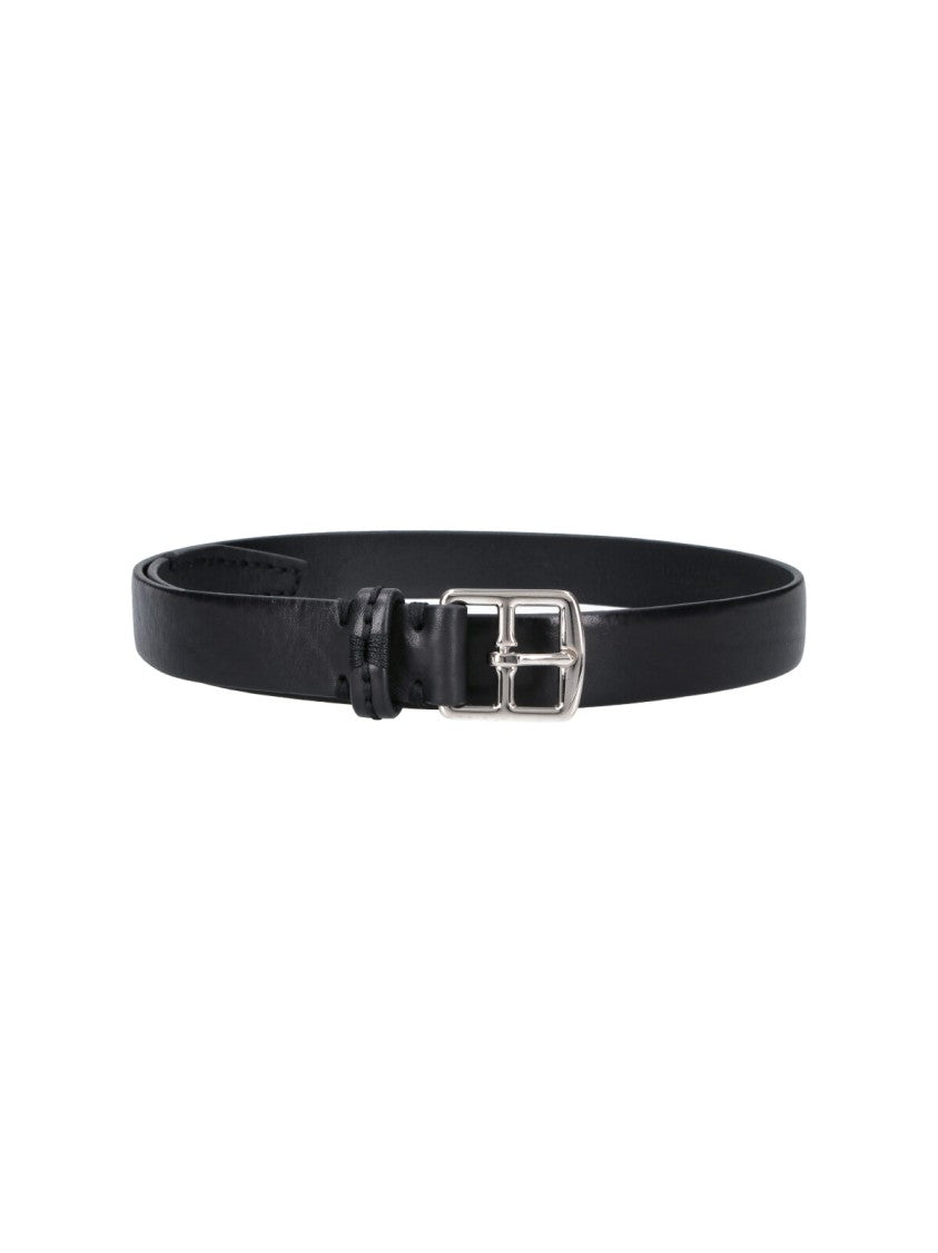 J&M Davidson Black Harness Calf Leather Belt