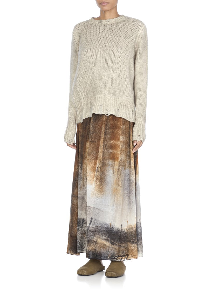 Avant Toi Beige Cashmere And Wool Sweater