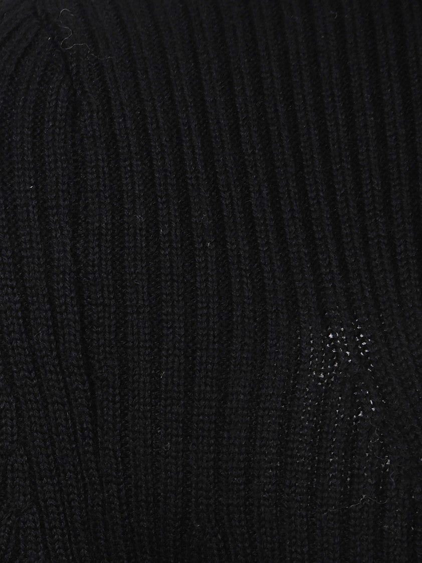 Diesel Ribbed Knit Sweater With Cut-Out Detail