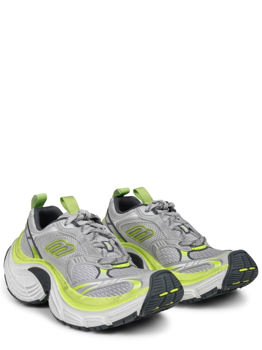 Balenciaga Sporty Sneakers With Chunky Sole And Reflective Details