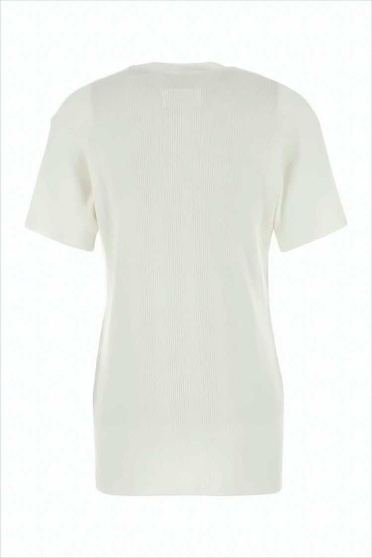 Maison Margiela Fine Ribbed Short-Sleeved Top