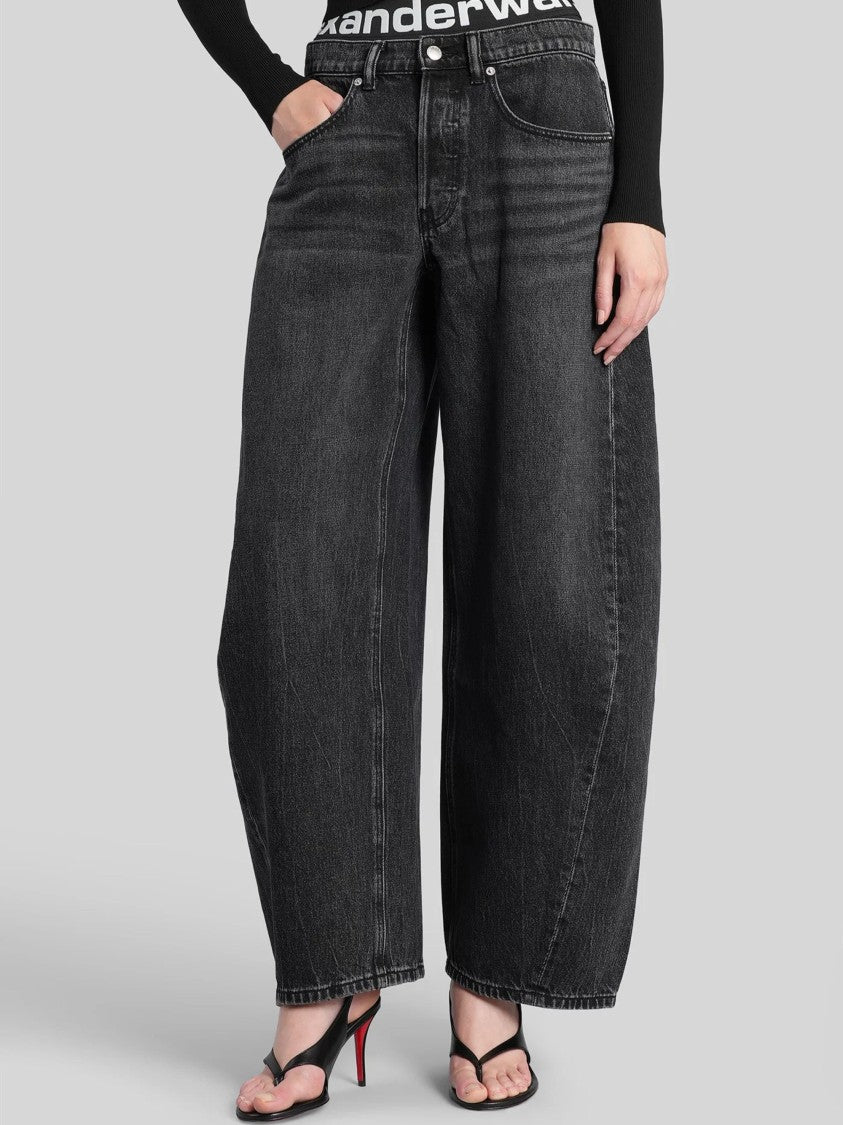 Alexander Wang Wide-Fit Elasticated Denim Balloon Jeans