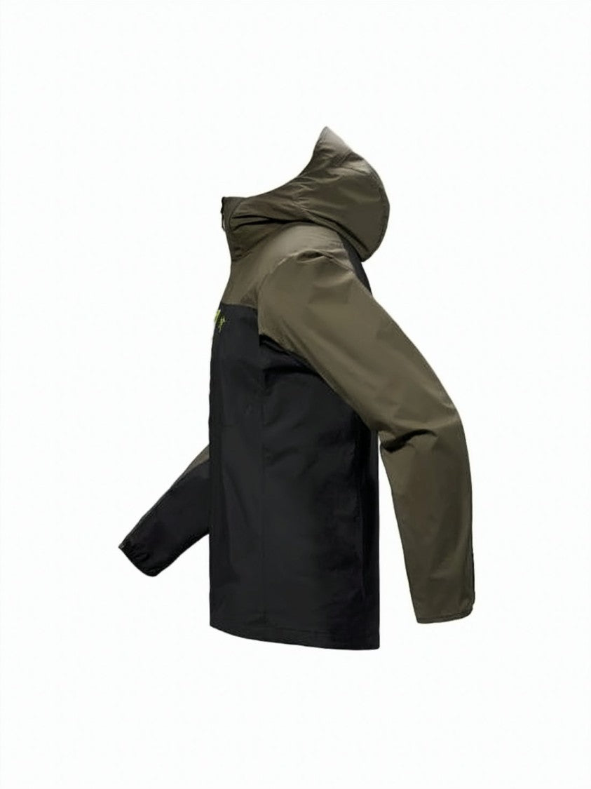 A.P.C. Two-Tone Hooded Jacket With Neon Accents