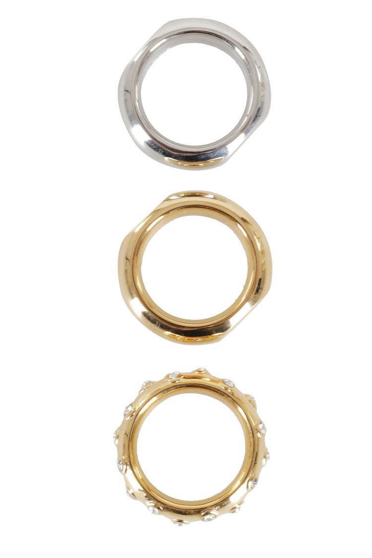 Rabanne Xl Link Ring Set With Bold Oversized Designs
