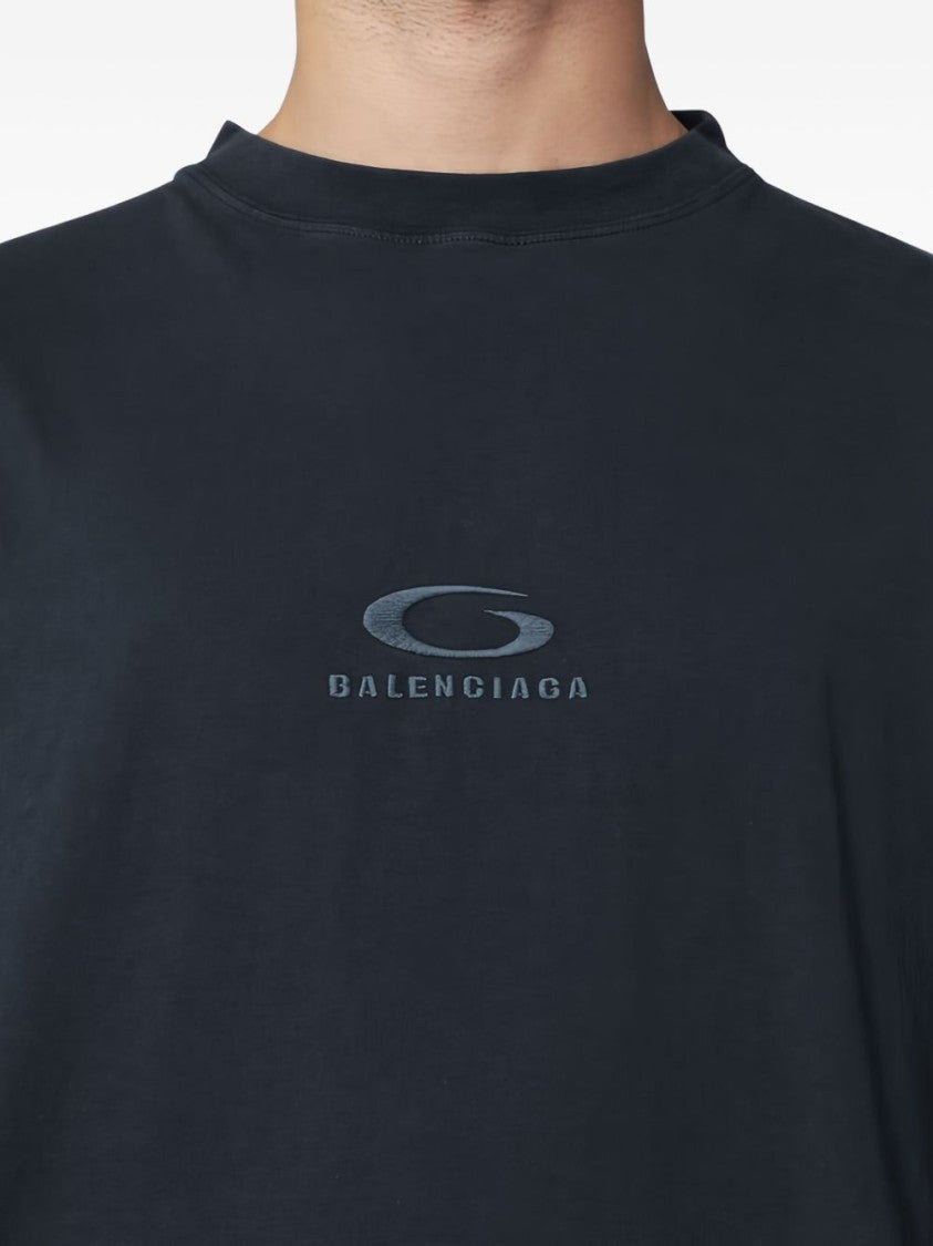 Balenciaga Loose-Fitting Crew Neck T-Shirt With Subtle Logo