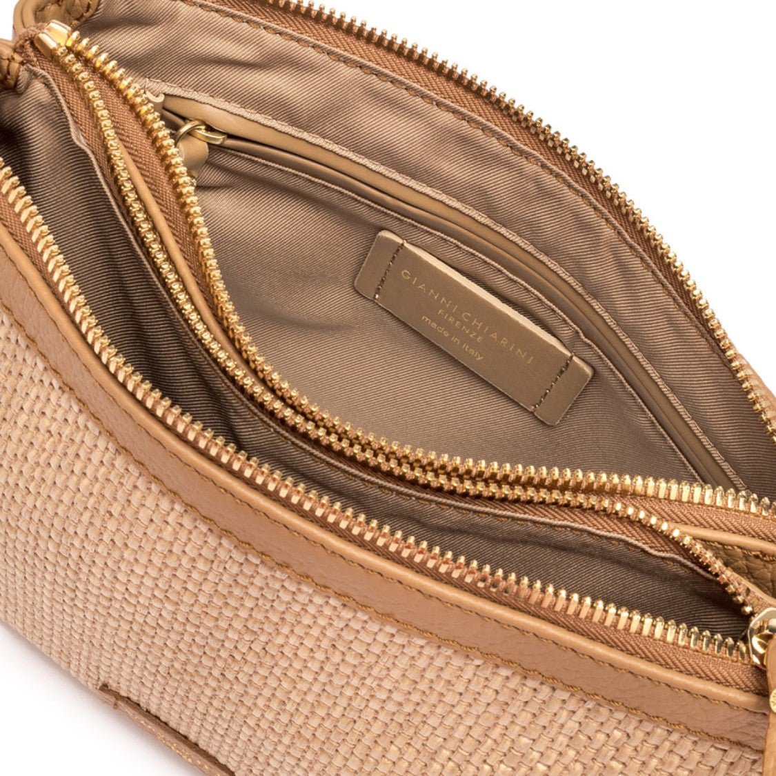 Gianni Chiarini Frida Shoulder Bag In Nature Leather