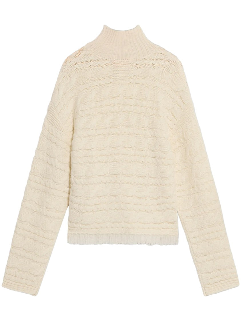 Guest In Residence Cropped Turtleneck Sweater