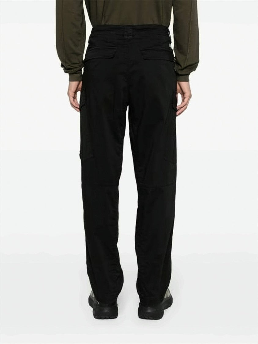 C.P. Company Straight-Fit Pants With Subtle Logo Detail