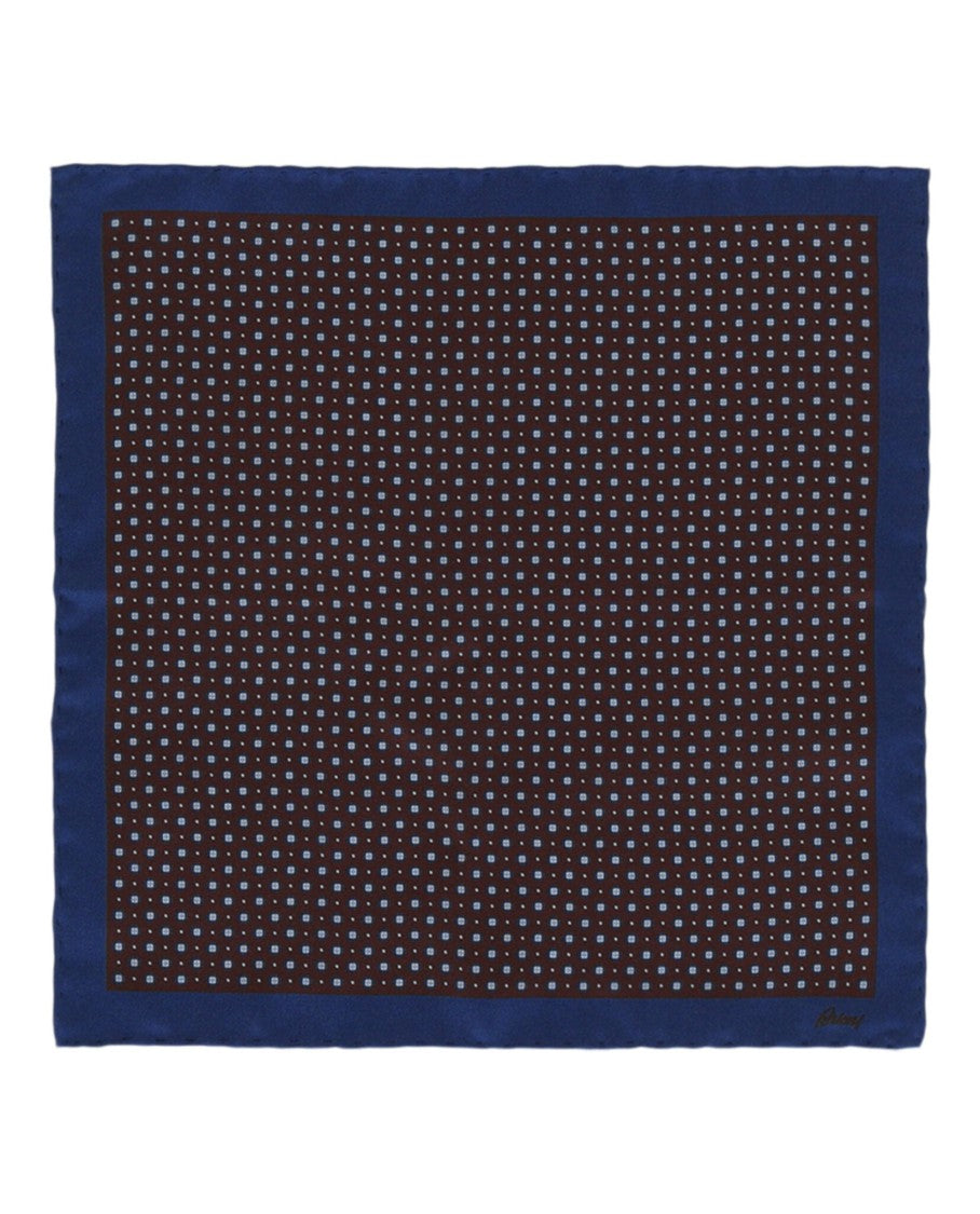 Brioni Patterned Silk Pocket Square