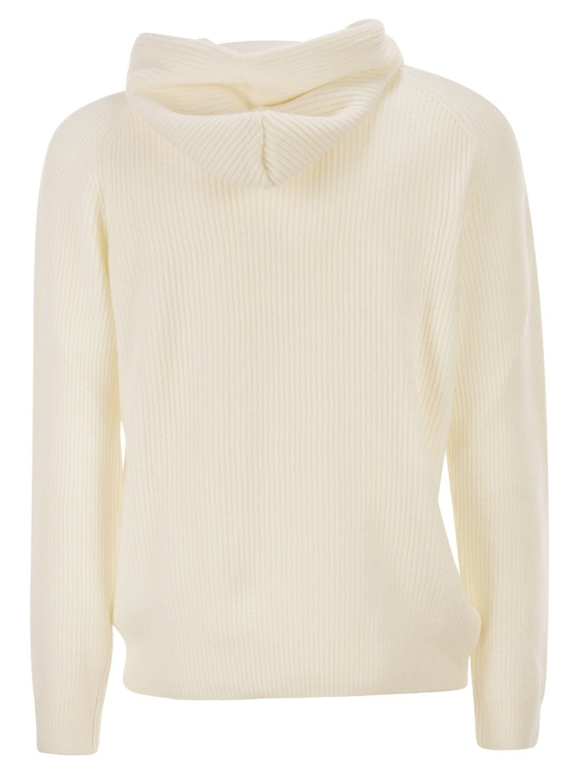 Tagliatore Hunter - Ribbed Jumper With Hood