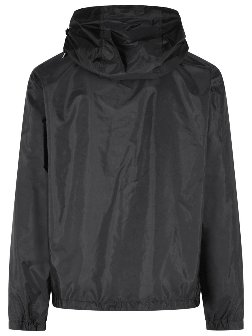 Moncler 'Remoray' Black Polyamide Hooded Windbreaker