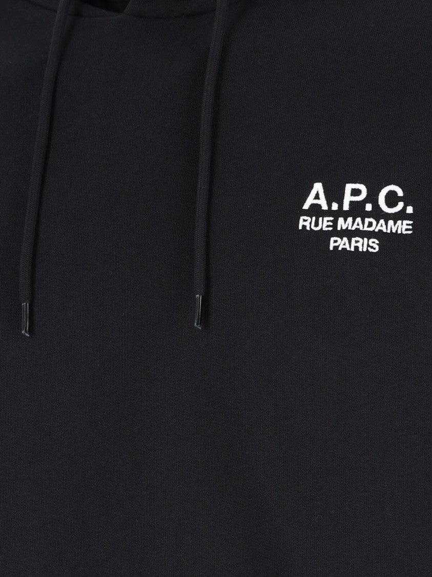 A.P.C. Logo Hoodie – Black