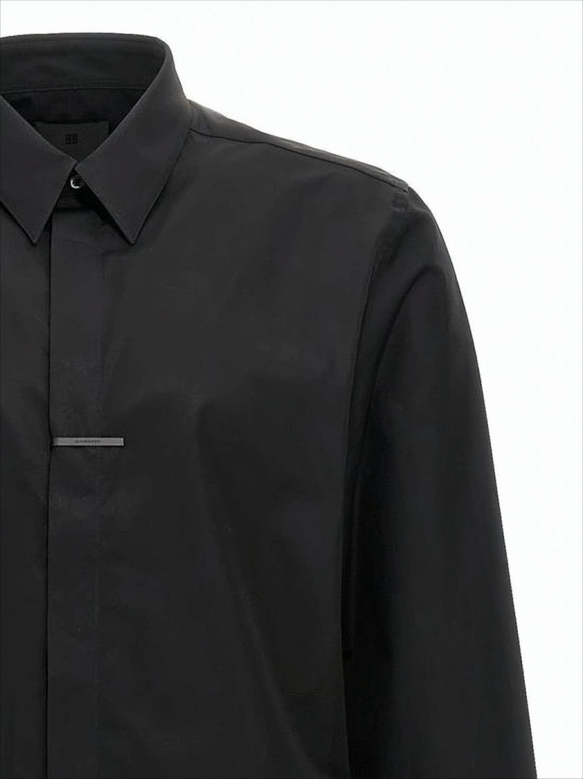 Givenchy Long-Sleeve Tailored Shirt With Concealed Button Placket