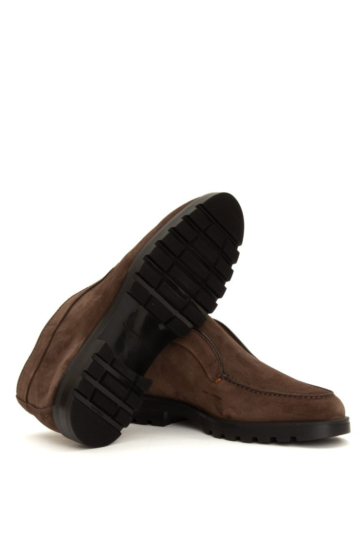 Santoni Suede Desert Boots With Rocker Sole
