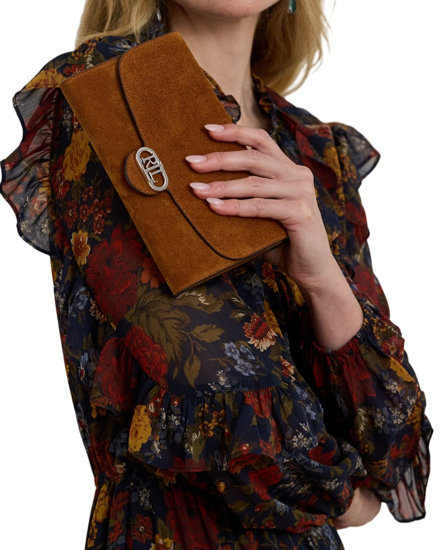 Lauren Ralph Lauren Adair 20-Wallet On A Chain-Large In Tan Cow Leather