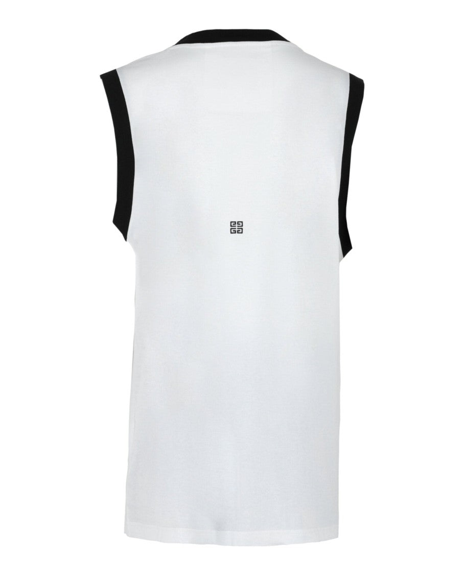Givenchy V-Neck Basketball Jersey With Gel Logo Detail