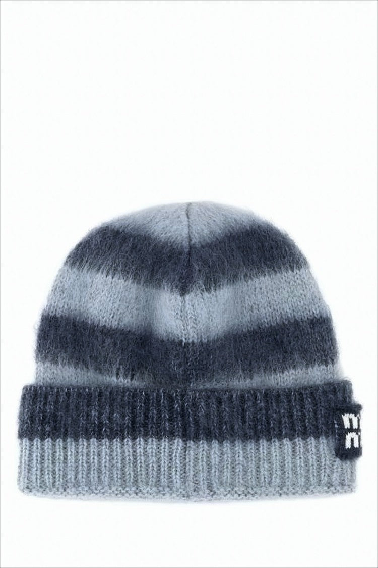 Miu Miu Soft Knit Beanie With Fuzzy Mohair Blend