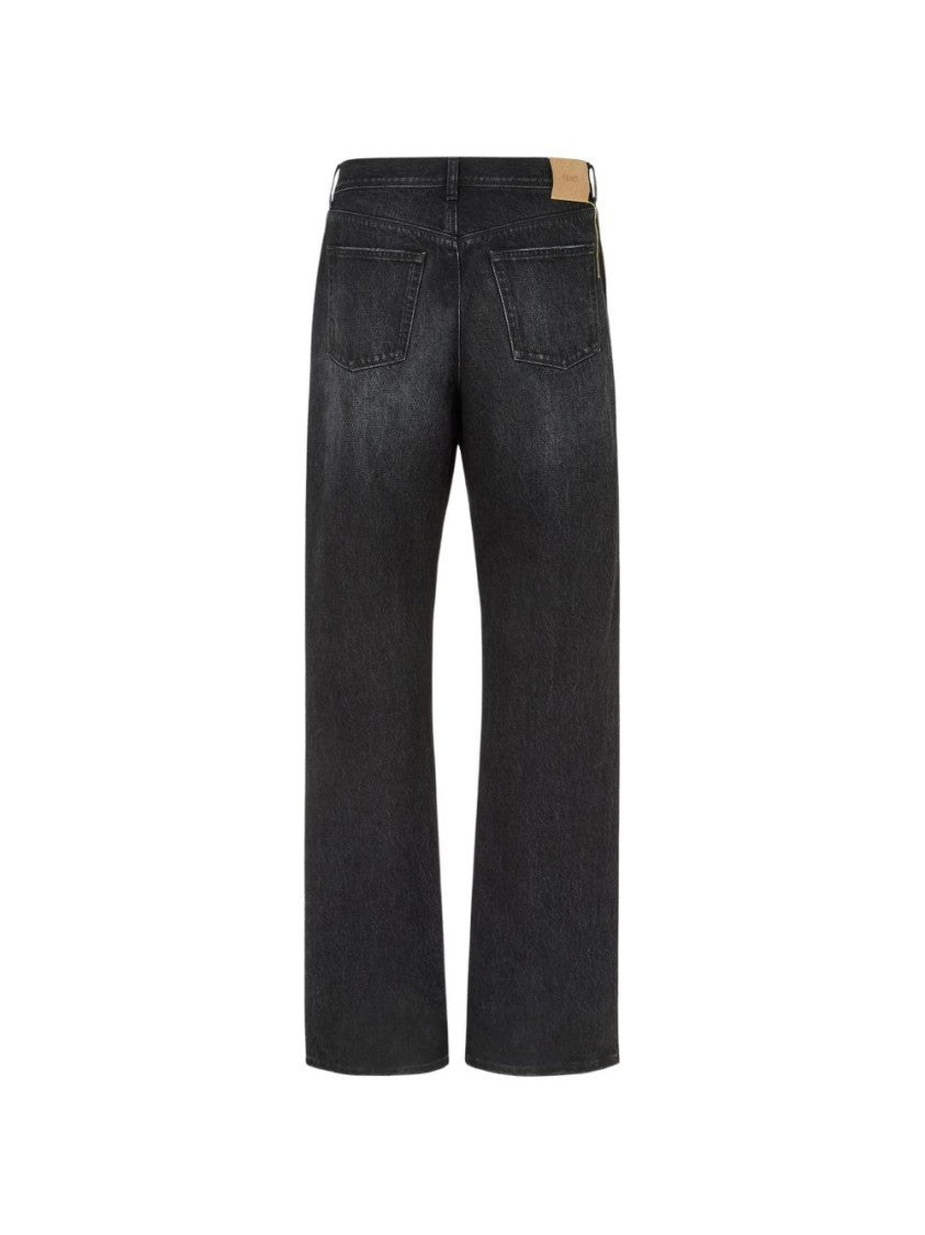 Fendi Straight-Leg Casual Trousers With Classic Five-Pocket Design