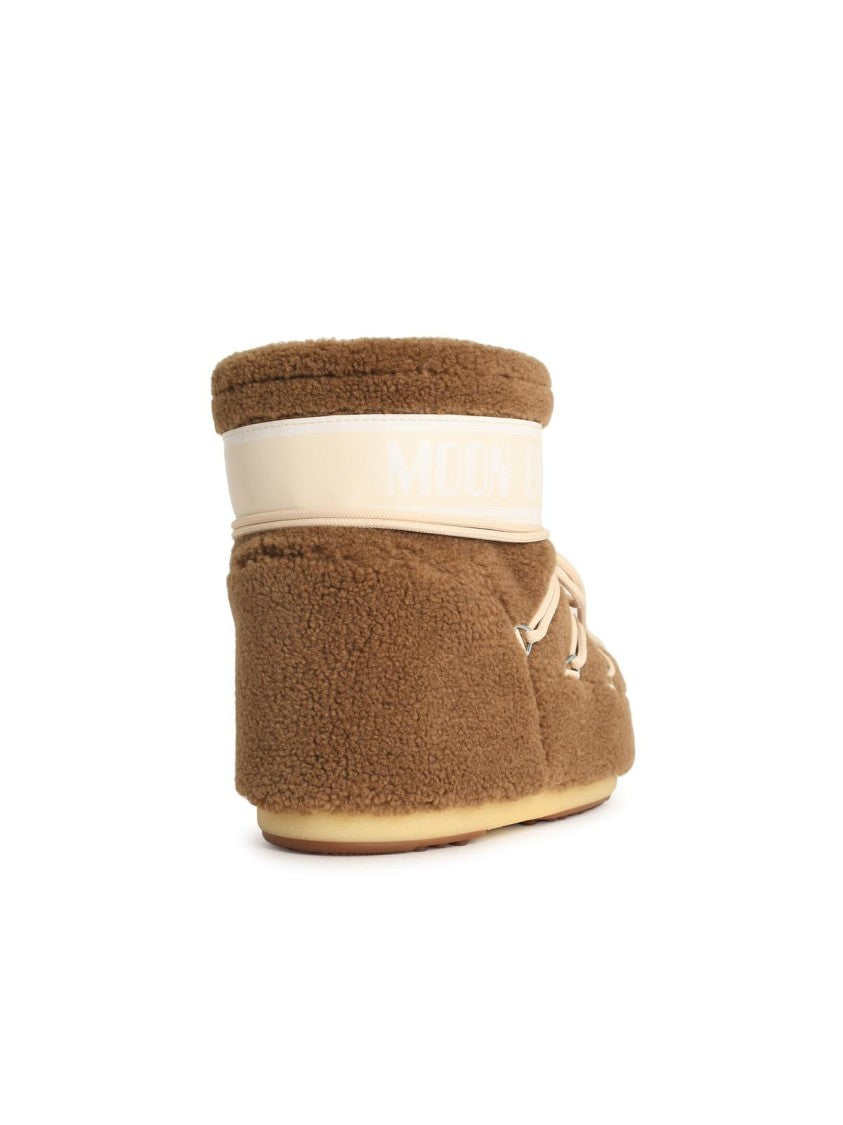 Moon Boot Camel Faux Fur Boot