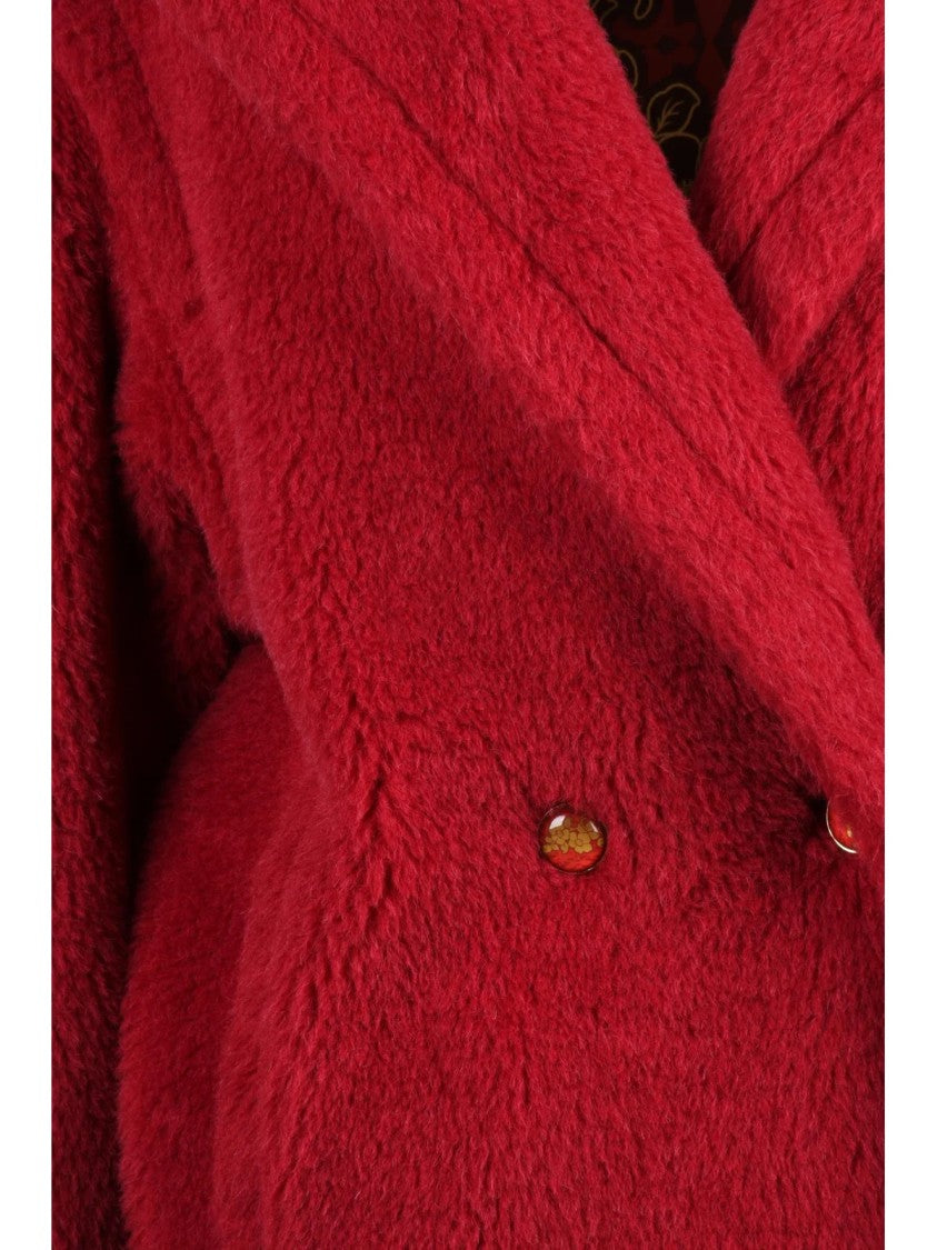 Max Mara Red Alpaca-Wool Cuba Coat