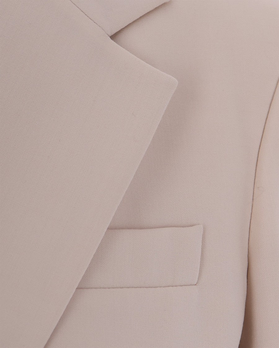 Max Mara Beige Single-Breasted Blazer