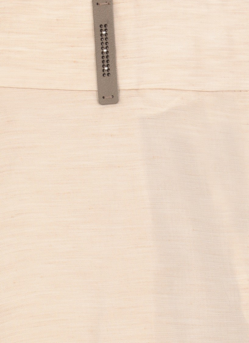Peserico Beige Linen Blend Shorts