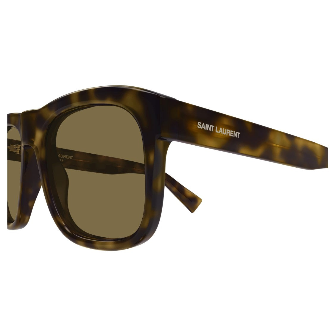 Saint Laurent Sl 558 Bold Square Frame Tortoiseshell Sunglasses