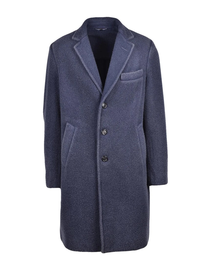 Circolo 1901 Blue Casentino Virgin Wool-Blend Coat