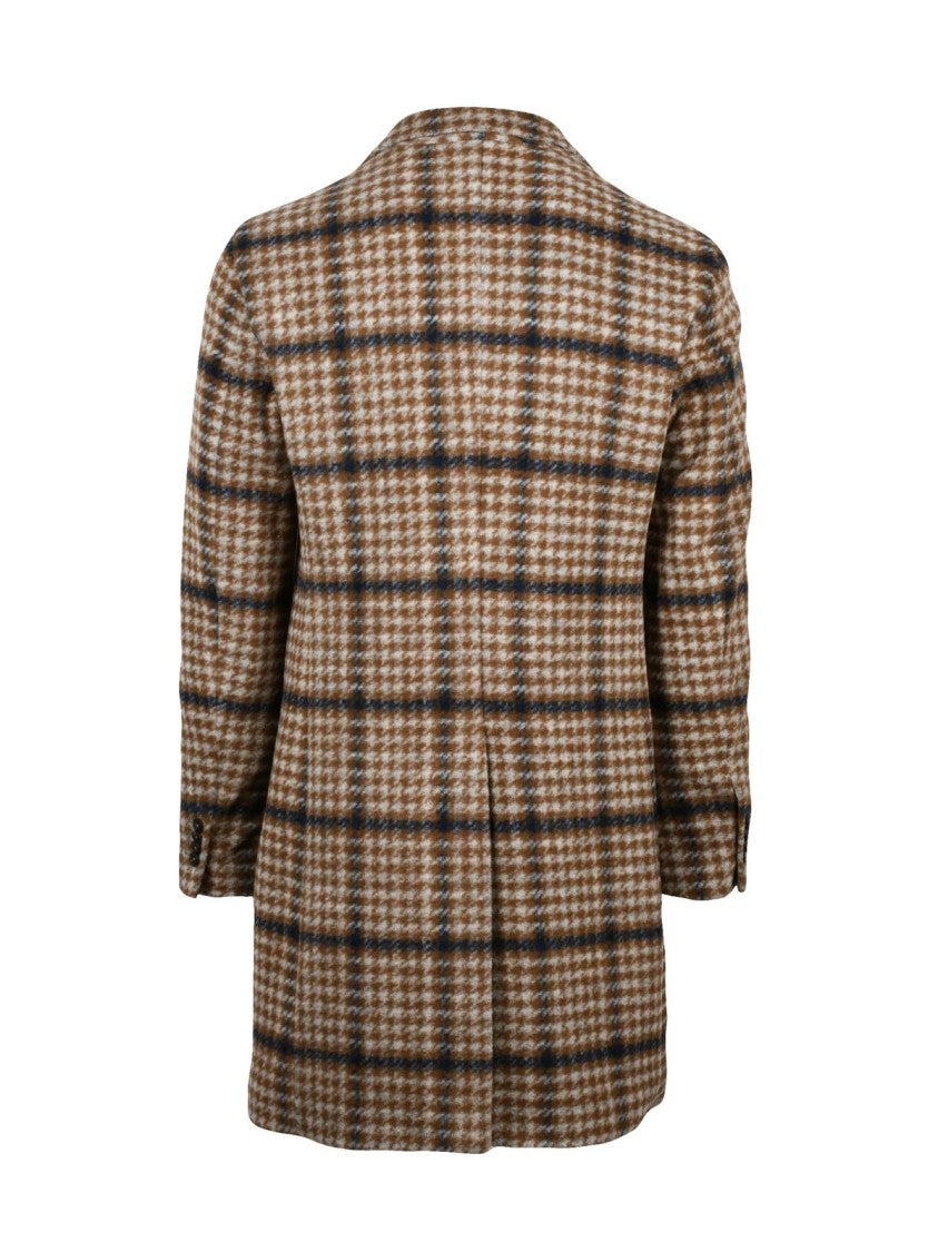 L.B.M. 1911 Beige-Brown Polyester-Blend Coat