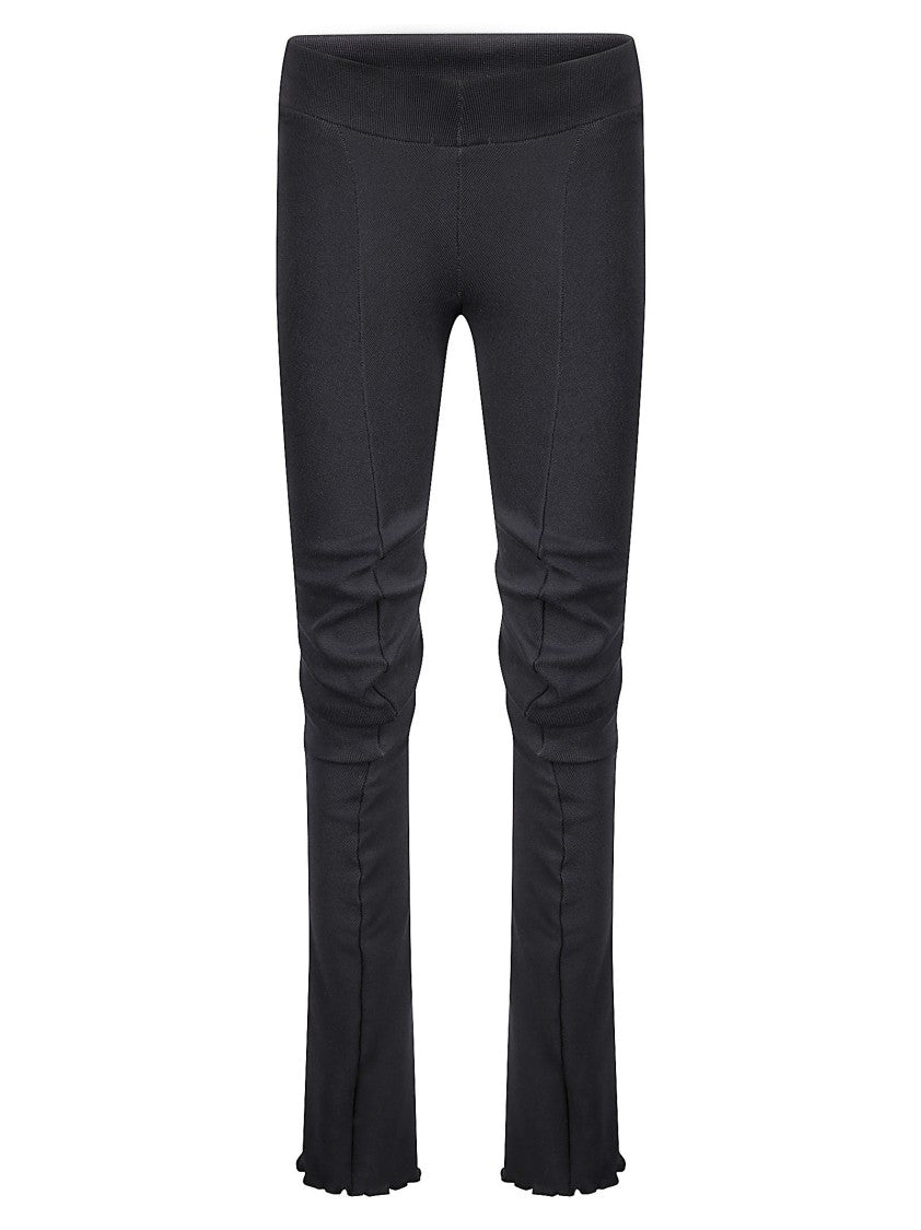 Evropa X Boysloft Ribbed High-Waist Leggings With Flared Hem