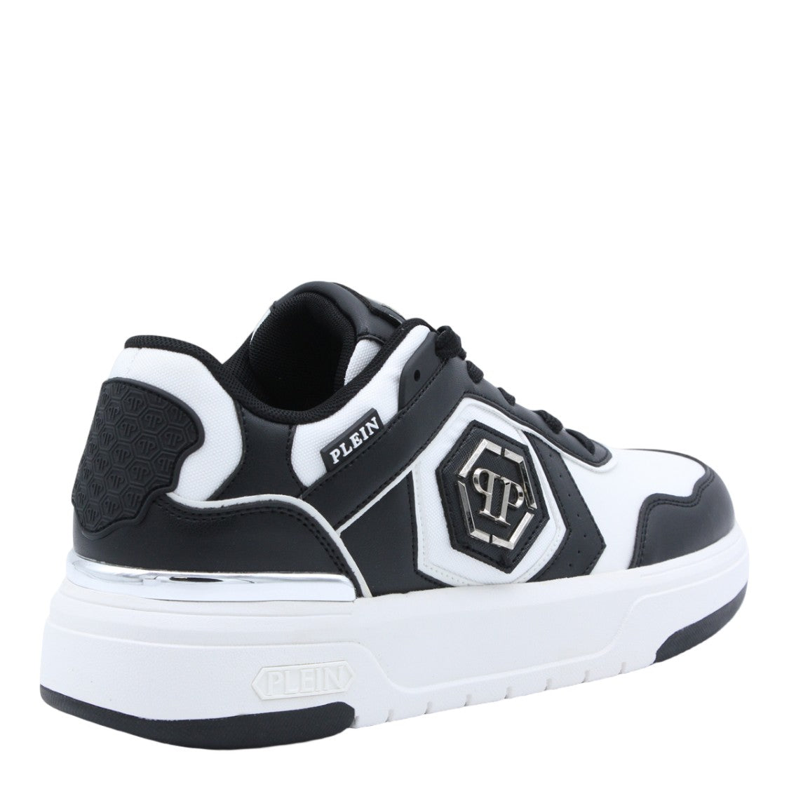 Philipp Plein White Sneakers With Low-Top Profile