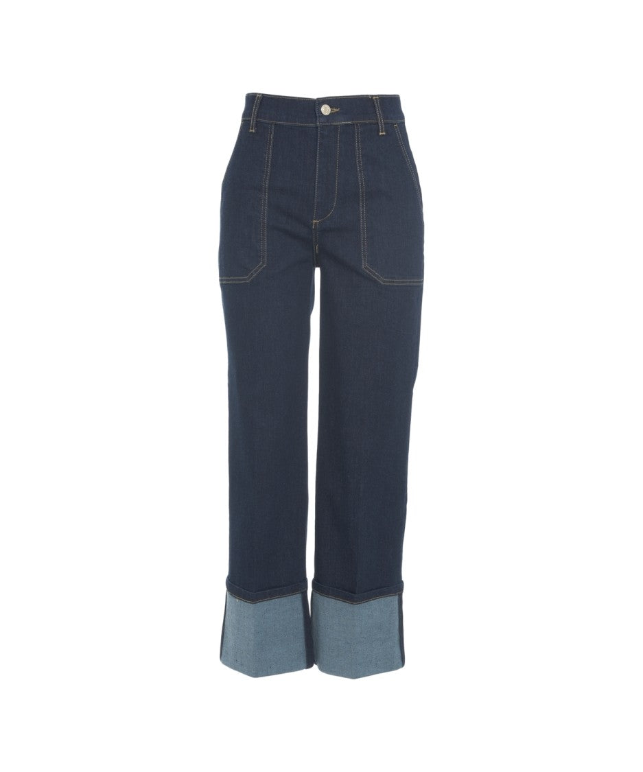 Liu Jo Straight-Leg Jeans With Cuffs