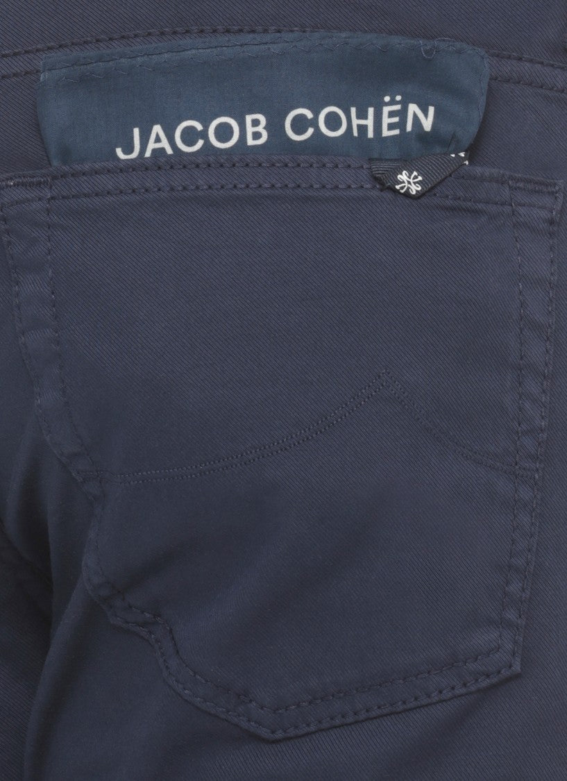Jacob Cohen Blue Nick Slim Cotton Pants