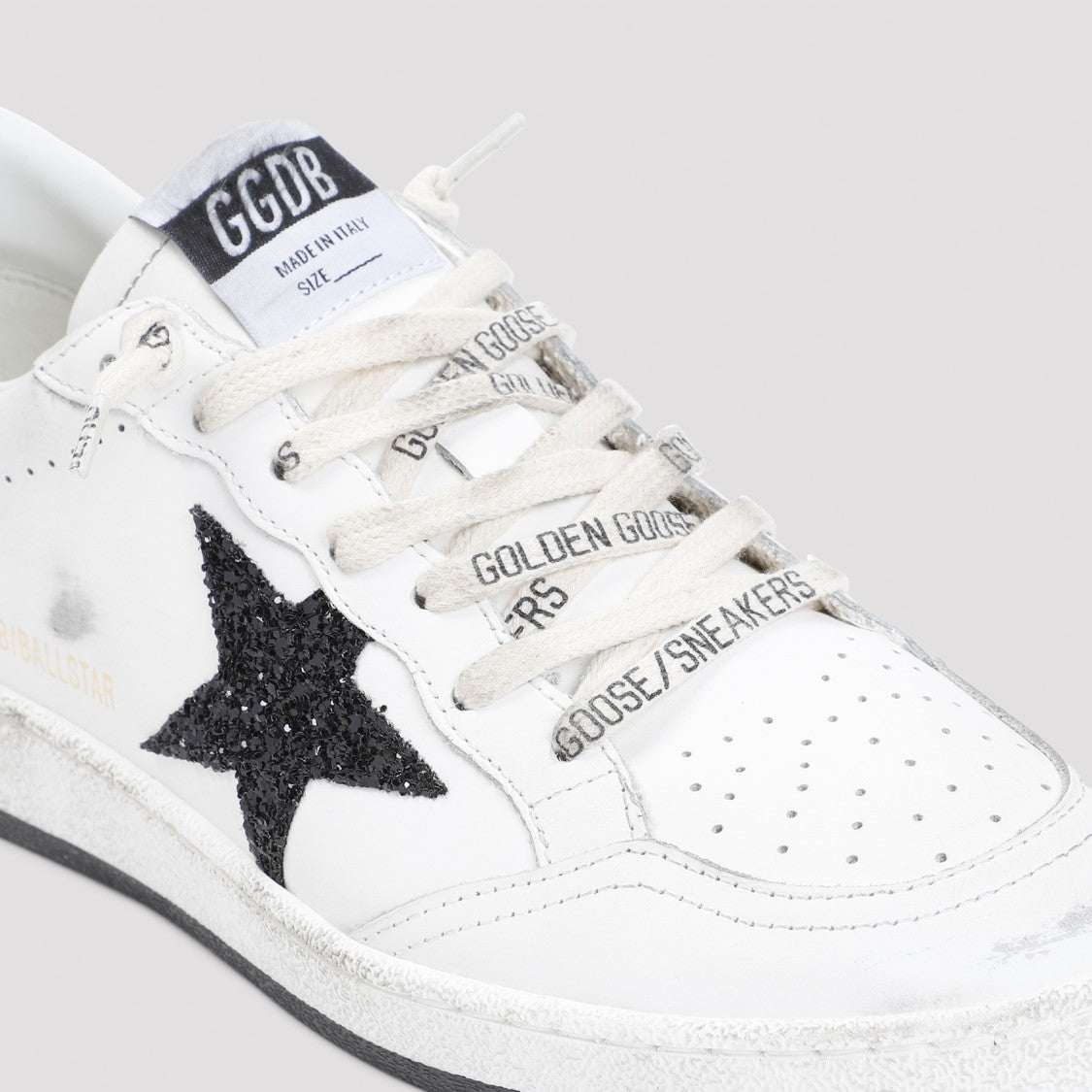 Golden Goose Elevated White Cow Leather Ballstar Sneakers