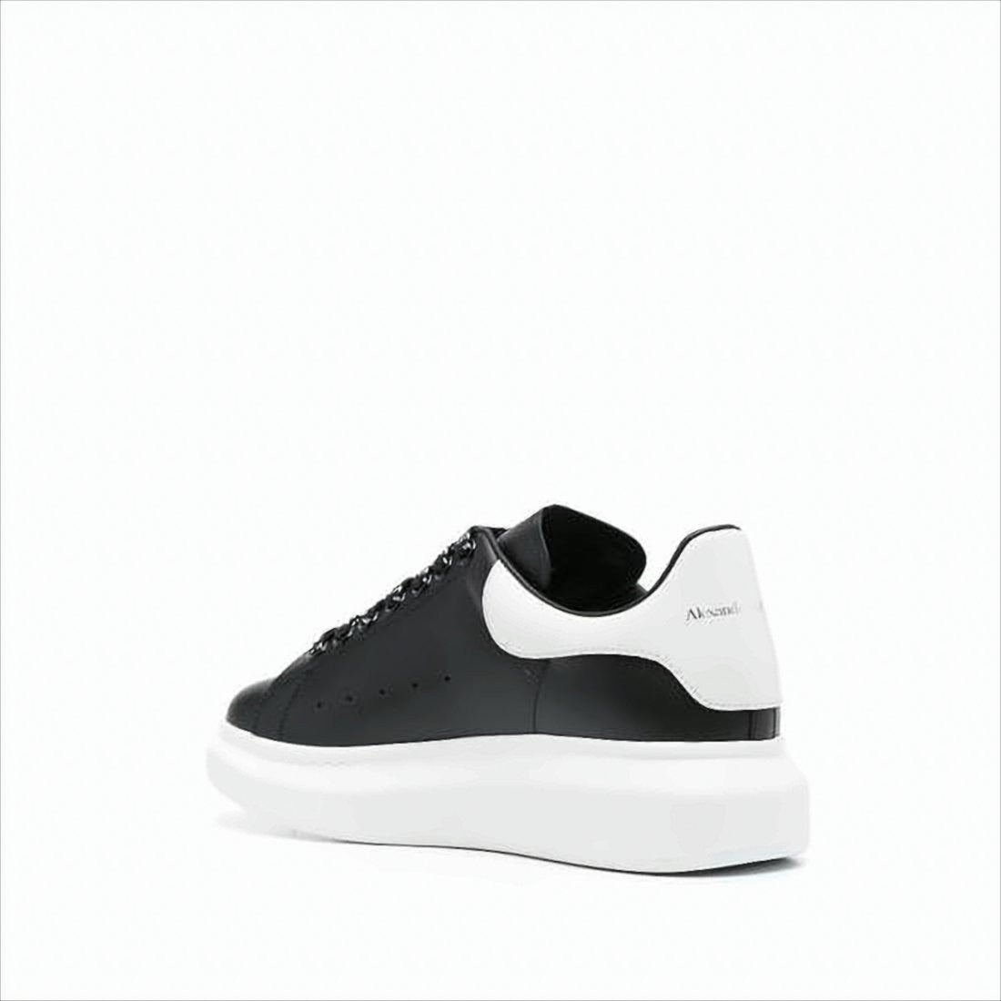 Alexander Mcqueen Black Calf Leather Sneakers