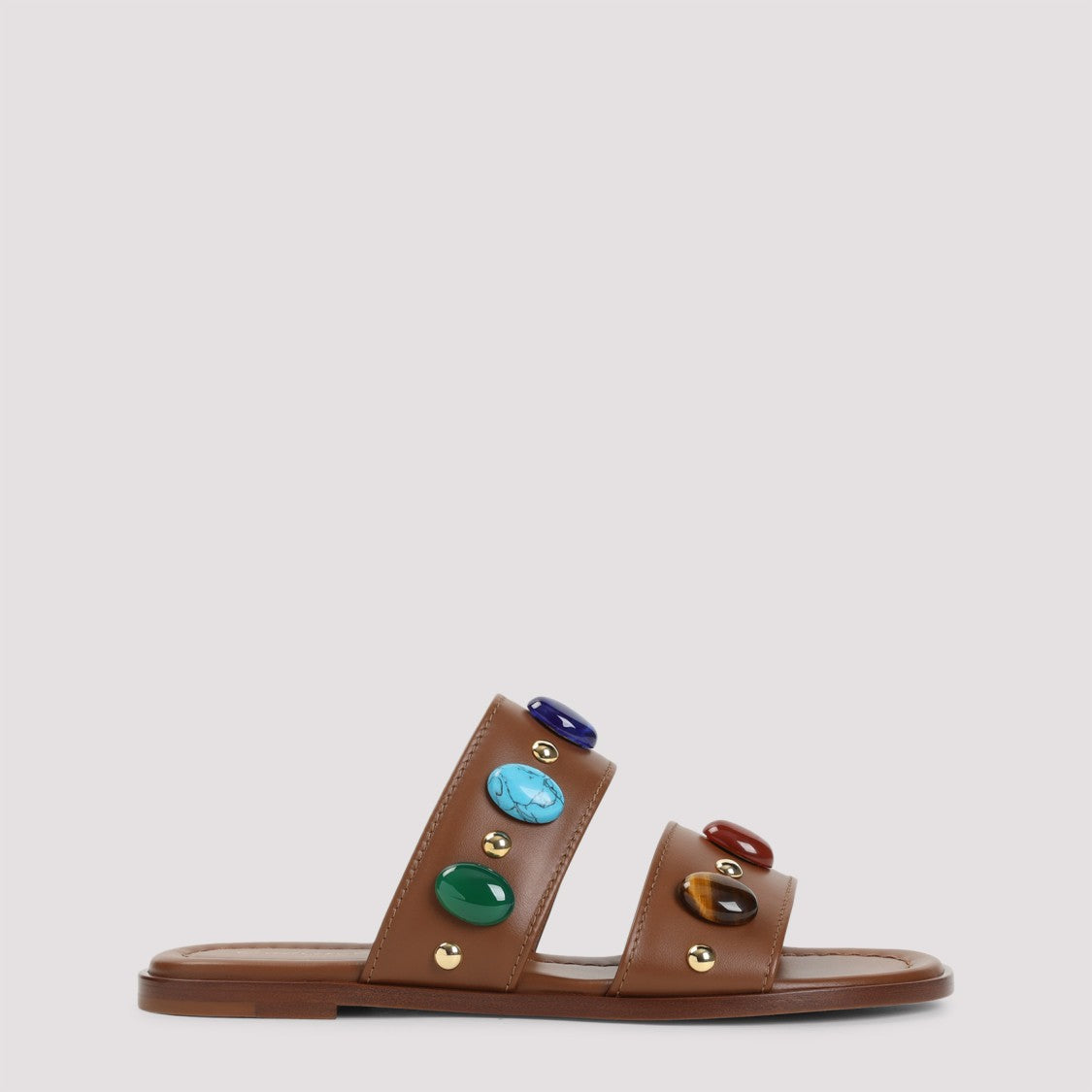 Gianvito Rossi Brown Leather Sandals