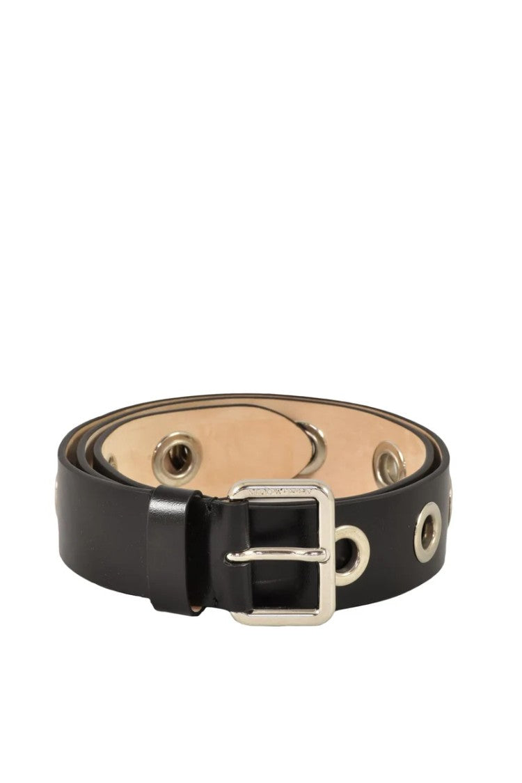 Alexander Mcqueen Leather Belt - Black