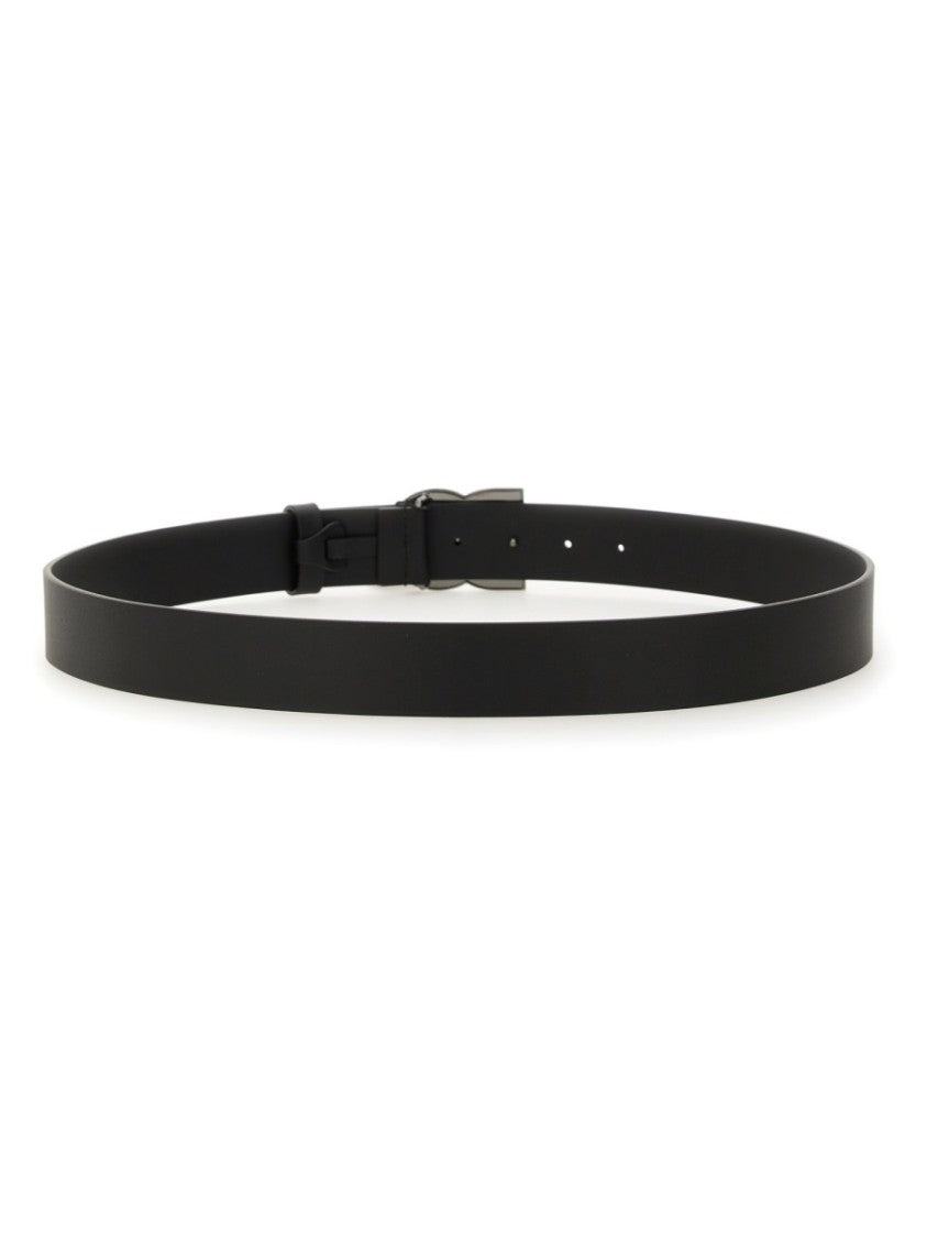 Dolce & Gabbana Black Leather Belt