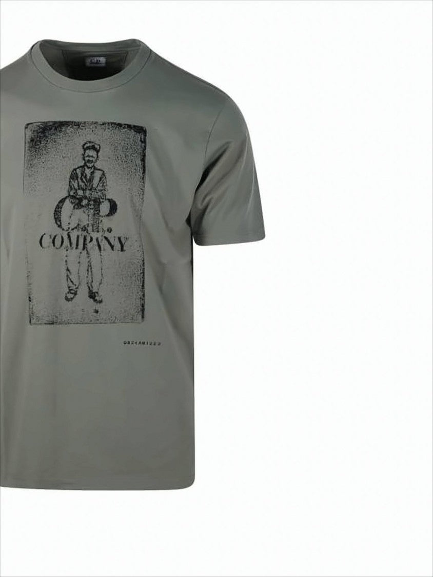 C.P. Company Short-Sleeve Tee With Graphic Print And Relaxed Fit