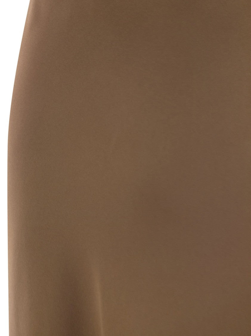 Max Mara Rimini - Flowing Skirt In Envers Satin