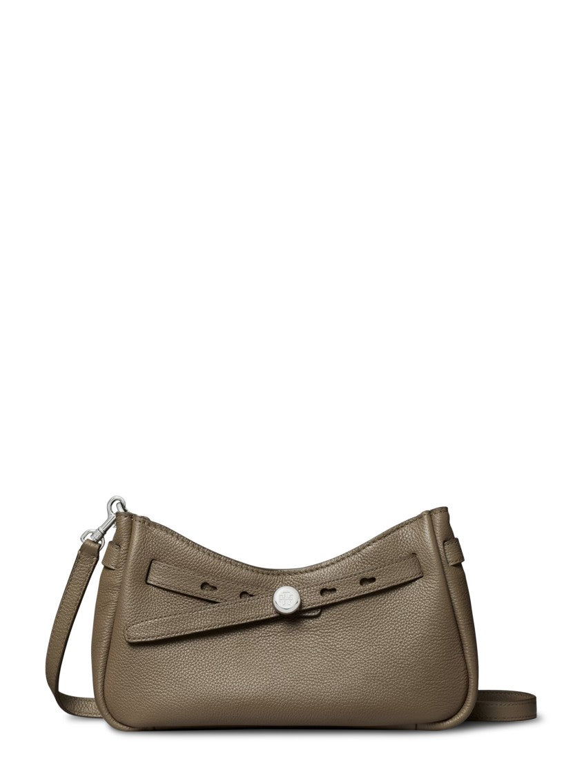 Tory Burch Textured Leather Crossbody Bag With Zip Top Closure