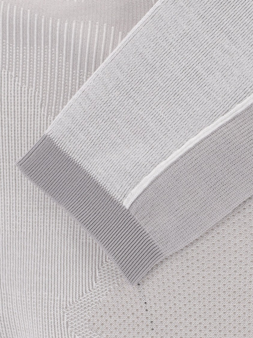 Oakley Grey Latitude Veil Wool-Blend Crewneck Technical Sweater