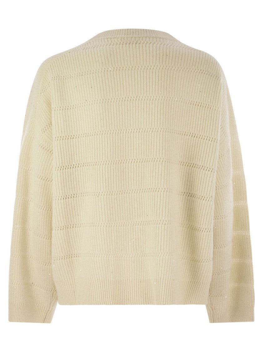 Brunello Cucinelli Cashmere And Wool Crew-Neck Sweater