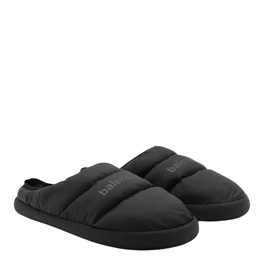 Balenciaga Quilted Black Polyamide Slip-On Mules