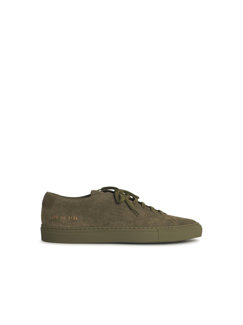 Common Projects Achilles Green Suede Sneakers