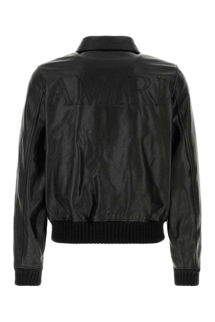 Amiri Black Leather Jacket